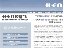 Tablet Screenshot of henrysbarbers.co.uk